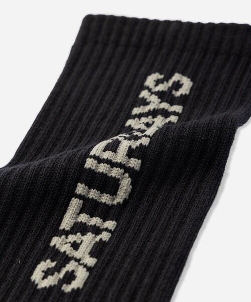 Saturdays NYC(サタデーズ ニューヨークシティ )の「Logo Socks(ソックス/靴下・メンズ・ホワイト/ブラック・FREE)」の4枚目の写真