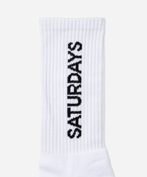 Saturdays NYC(サタデーズ ニューヨークシティ )の「Logo Socks(ソックス/靴下・メンズ・ホワイト/ブラック・FREE)」の10枚目の写真