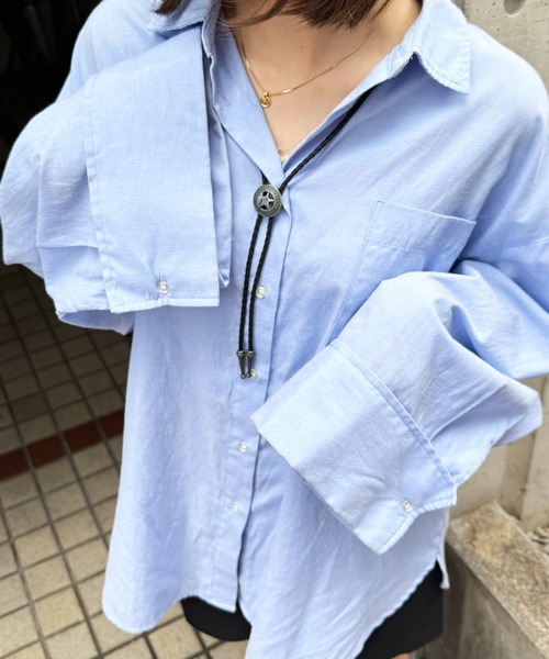 DOUBLE NAME(ダブルネーム)の「ヴィンテージ風ループタイ(ネックレス・レディース・シルバー・FREE)」の7枚目の写真