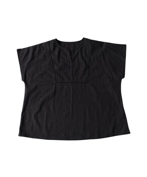 antiqua(アンティカ)の「キーネック 綿100 ブラウス(シャツ/ブラウス・レディース・イエロー/ブラック/パープル/ホワイト・ONESIZE)」の20枚目の写真