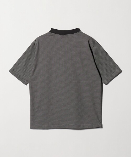 A+ COOL ミジンボーダー ビズ クルーネック カットソー Tシャツ -接触