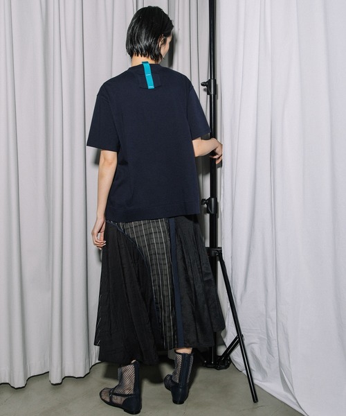 MARECHAL TERRE（マルシャルテル）の「ベーシックTシャツ（Tシャツ/カットソー・レディース・ブラック/ライトベージュ/オフホワイト/ライトグレー/ネイビー・MEDIUM）」の8枚目の写真