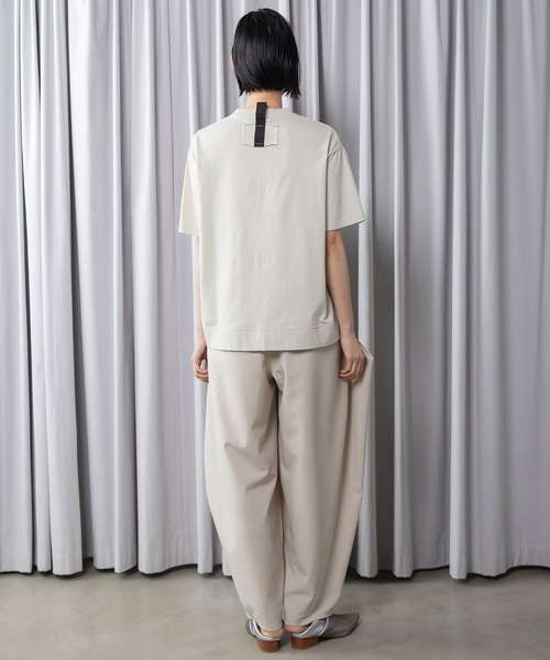 MARECHAL TERRE（マルシャルテル）の「ベーシックTシャツ（Tシャツ/カットソー・レディース・ブラック/ライトベージュ/オフホワイト/ライトグレー/ネイビー・MEDIUM）」の14枚目の写真