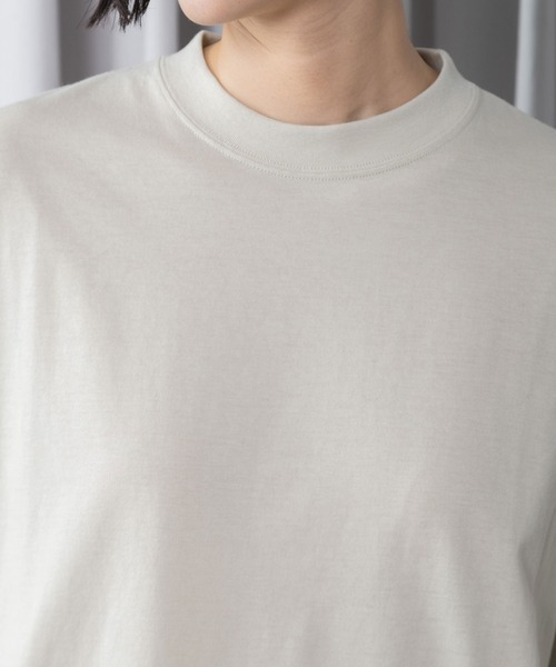 MARECHAL TERRE（マルシャルテル）の「ベーシックTシャツ（Tシャツ/カットソー・レディース・ブラック/ライトベージュ/オフホワイト/ライトグレー/ネイビー・MEDIUM）」の17枚目の写真