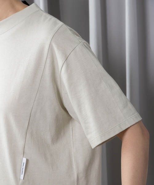 MARECHAL TERRE（マルシャルテル）の「ベーシックTシャツ（Tシャツ/カットソー・レディース・ブラック/ライトベージュ/オフホワイト/ライトグレー/ネイビー・MEDIUM）」の18枚目の写真