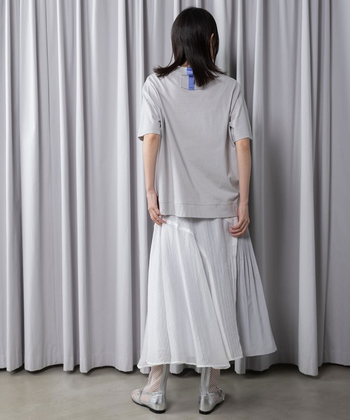 MARECHAL TERRE（マルシャルテル）の「ベーシックTシャツ（Tシャツ/カットソー・レディース・ブラック/ライトベージュ/オフホワイト/ライトグレー/ネイビー・MEDIUM）」の22枚目の写真