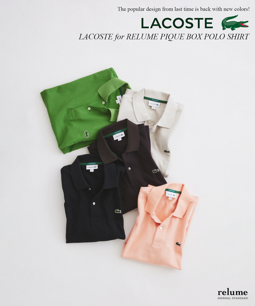 LACOSTE ラコステ RELUME 別注 ボックスシルエット ポロシャツ LACOSTE / ラコステ 別注 ボックスシルエット ポロシャツ（ポロシャツ