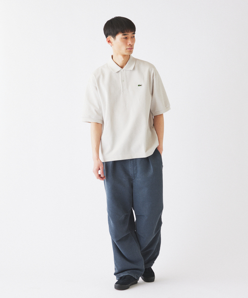LACOSTE（ラコステ）の「LACOSTE / ラコステ 別注 ボックスシルエット ポロシャツ（ポロシャツ・メンズ・ピンク/ライトグリーン/ブラウン/ブラック/グレー・5/7/6）」の10枚目の写真