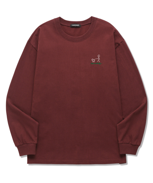 VANNWORKS(バンワークス)の「CHI CHI PARK ロングスリーブ (VLS0071) バーガンディ(Tシャツ/カットソー・レディース・その他・SMALL/MEDIUM/LARGE/X-LARGE/XX-LARGE)」の3枚目の写真
