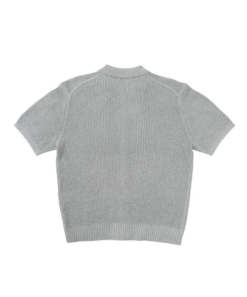 U.S. POLO ASSN.(ユーエスポロアッスン)の「U.S. POLO ASSN. (ユーエスポロアッスン) サマーニット カーディガン 半袖 PLM62402 ワンポイント ロゴ刺繍 襟付き ユニセックス(カーディガン/ボレロ・メンズ・グレー/ブルー・M/L/LL)」の9枚目の写真