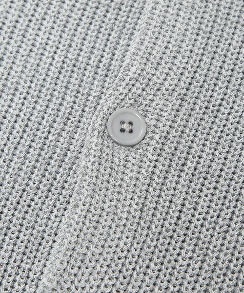 U.S. POLO ASSN.(ユーエスポロアッスン)の「U.S. POLO ASSN. (ユーエスポロアッスン) サマーニット カーディガン 半袖 PLM62402 ワンポイント ロゴ刺繍 襟付き ユニセックス(カーディガン/ボレロ・メンズ・グレー/ブルー・M/L/LL)」の12枚目の写真