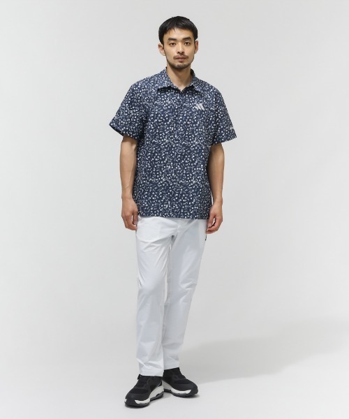 adidas（アディダス）の「アディダス adidas マイクロフローラルプリントSSシャツ（シャツ/ブラウス・メンズ・ホワイト/ネイビー/ブルー・LL/L/M/S/3L/4L）」の5枚目の写真