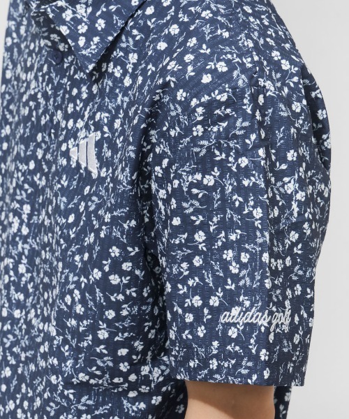 adidas（アディダス）の「アディダス adidas マイクロフローラルプリントSSシャツ（シャツ/ブラウス・メンズ・ホワイト/ネイビー/ブルー・LL/L/M/S/3L/4L）」の7枚目の写真