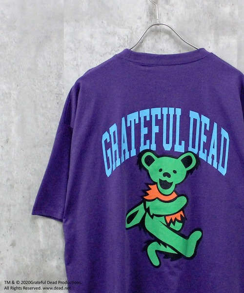 Grateful Dead（グレイトフルデッド）の「メンズ GRATEFUL DEAD グレイトフルデッド オーバーサイズＴシャツ（Tシャツ/カットソー・メンズ・ブラック/パープル/グリーン系その他/オレンジ/ベージュ系その他/ホワイト系その他3/ホワイト系その他/ブラック系その他/杢グレー/ホワイト系その他2/チャコールグレー/ダークグリーン/オフホワイト/グレー系その他・M/L/XL）」の13枚目の写真