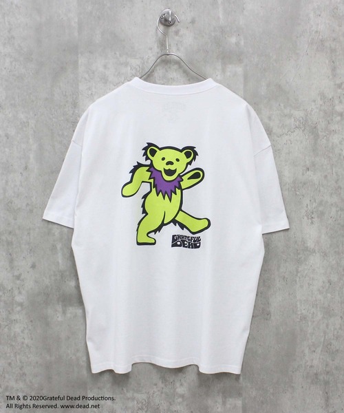 Grateful Dead（グレイトフルデッド）の「メンズ GRATEFUL DEAD グレイトフルデッド オーバーサイズＴシャツ（Tシャツ/カットソー・メンズ・ブラック/パープル/グリーン系その他/オレンジ/ベージュ系その他/ホワイト系その他3/ホワイト系その他/ブラック系その他/杢グレー/ホワイト系その他2/チャコールグレー/ダークグリーン/オフホワイト/グレー系その他・M/L/XL）」の17枚目の写真