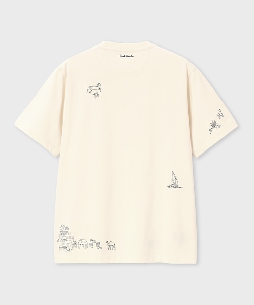 Paul Smith(ポールスミス)の「"Travel Stories" エンブロイダード Tシャツ / 163521 919T(Tシャツ/カットソー・メンズ・グリーン/キナリ/ネイビー・XX-LARGE/X-LARGE/LARGE/MEDIUM/SMALL)」の10枚目の写真