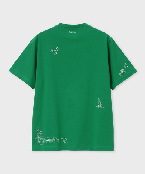Paul Smith(ポールスミス)の「"Travel Stories" エンブロイダード Tシャツ / 163521 919T(Tシャツ/カットソー・メンズ・グリーン/キナリ/ネイビー・XX-LARGE/X-LARGE/LARGE/MEDIUM/SMALL)」の15枚目の写真