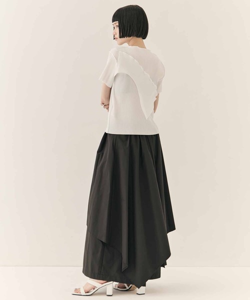 kotohayokozawa(コトハヨコザワ)の「【kotohayokozawa/コトハヨコザワ】TODO WAVE TOP SHORT SLEEVE/トゥードゥウェーブトップショートスリーブ(Tシャツ/カットソー・レディース・ベージュ/ホワイト/ブラック/ライトブルー・FREE)」の7枚目の写真