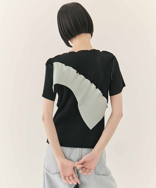 未使用 kotohayokozawa コトハヨコザワ TOP カットソー kotohayokozawa/コトハヨコザワ】TODO WAVE TOP SHORT SLEEVE/トゥー