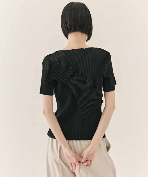 kotohayokozawa(コトハヨコザワ)の「【kotohayokozawa/コトハヨコザワ】TODO WAVE TOP SHORT SLEEVE/トゥードゥウェーブトップショートスリーブ(Tシャツ/カットソー・レディース・ベージュ/ホワイト/ブラック/ライトブルー・FREE)」の20枚目の写真