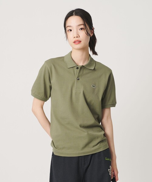 LACOSTE(ラコステ)の「【別注】<LACOSTE>ポロシャツ(ポロシャツ・レディース・オリーブ/ブラック/ライトブルー/ベージュ・38/34)」の3枚目の写真