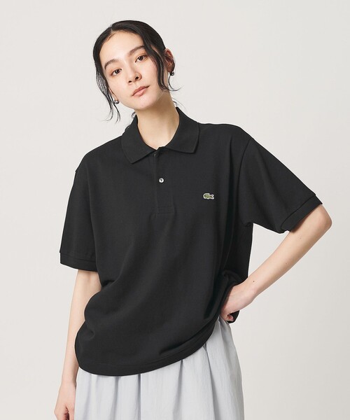 LACOSTE(ラコステ)の「【別注】<LACOSTE>ポロシャツ(ポロシャツ・レディース・オリーブ/ブラック/ライトブルー/ベージュ・38/34)」の2枚目の写真