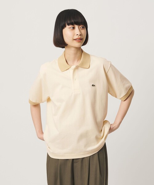 LACOSTE(ラコステ)の「【別注】<LACOSTE>ポロシャツ(ポロシャツ・レディース・オリーブ/ブラック/ライトブルー/ベージュ・38/34)」の5枚目の写真