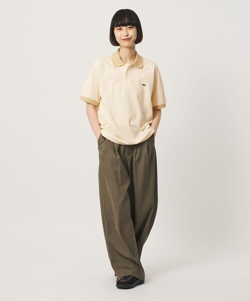 LACOSTE(ラコステ)の「【別注】<LACOSTE>ポロシャツ(ポロシャツ・レディース・オリーブ/ブラック/ライトブルー/ベージュ・38/34)」の6枚目の写真