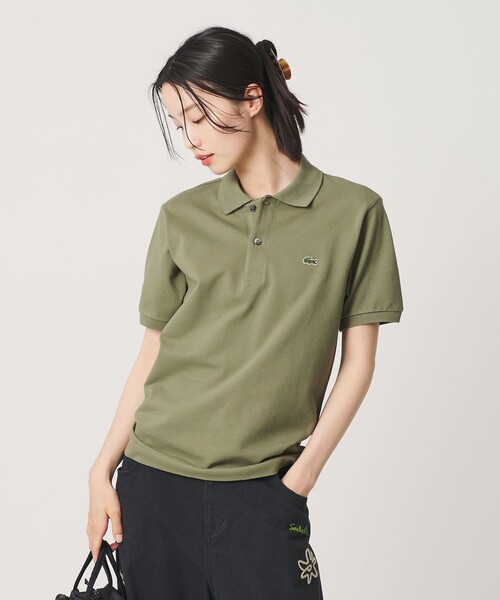 LACOSTE(ラコステ)の「【別注】<LACOSTE>ポロシャツ(ポロシャツ・レディース・オリーブ/ブラック/ライトブルー/ベージュ・38/34)」の10枚目の写真