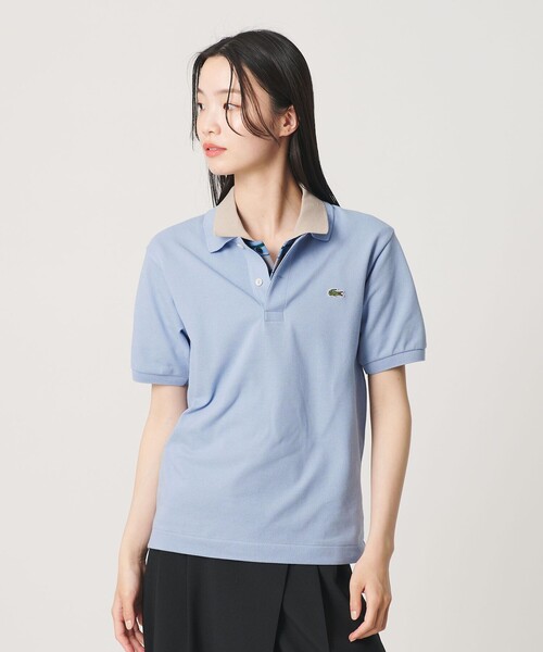 LACOSTE(ラコステ)の「【別注】<LACOSTE>ポロシャツ(ポロシャツ・レディース・オリーブ/ブラック/ライトブルー/ベージュ・38/34)」の14枚目の写真