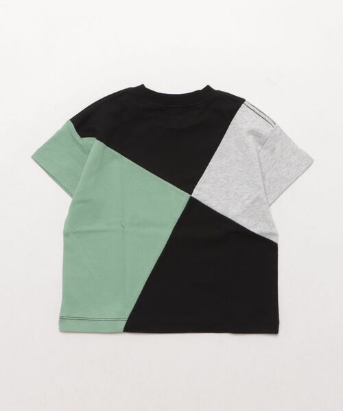 HAKKA KIDS（ハッカキッズ）の「配色切替BIG　Tシャツ（Tシャツ/カットソー・キッズ・杢グレー/ブラック・M/S）」の3枚目の写真