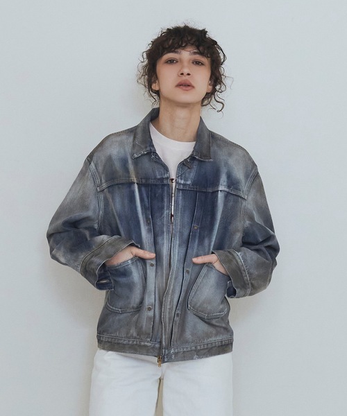 AUTHEN(オーセン)の「【AUTHEN】オーセン/ ヴィンテージ デニム ジップアップ ジャケット(デニムジャケット・レディース・インディゴブルー・SMALL/MEDIUM/LARGE)」の9枚目の写真