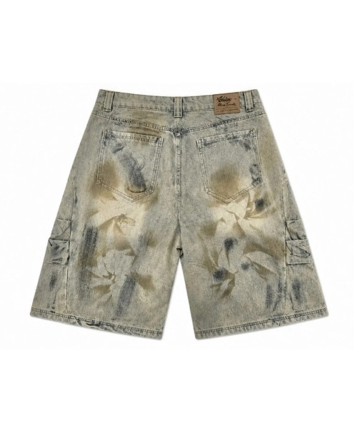Never mind the XU(ネバーマインドザエックスユー)の「【Never mind the XU】vintage wash buggy half pants / 【ネバーマインド ザ エックスユー】ビンテージウォッシュバギーハーフデニムパンツ(デニムパンツ・メンズ・ブラウン・M)」の19枚目の写真