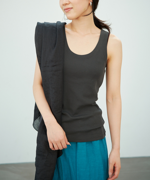 plage(プラージュ)の「R’IAM RIB タンク(タンクトップ・レディース・アイボリー/グレー・FREE)」の19枚目の写真