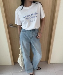 【綿100%】カラバリ豊富 ロゴフロントプリントTee/Tシャツ