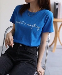 【綿100%】カラバリ豊富 ロゴフロントプリントTee/Tシャツ