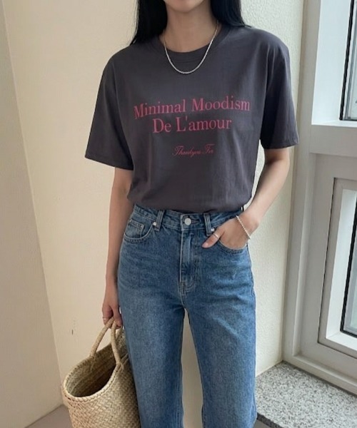 【綿100%】カラバリ豊富 ロゴフロントプリントTee/Tシャツ