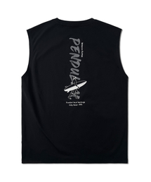 Pendulum（ペンデュラム）の「サーフグラフィックスリーブレス LQ7TU451_BLACK（Tシャツ/カットソー）」