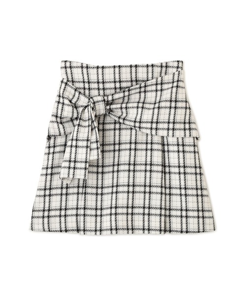 JILL by JILL STUART(ジルバイジルスチュアート)の「<RIBBONシリーズ>アシメリボンミニスカート(スカート・レディース・グレー/ホワイト系その他・MEDIUM/SMALL)」の20枚目の写真