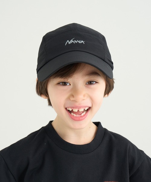 NANGA（ナンガ）の「Dotair KIDS SHADE CAP/ドットエア キッズ シェードキャップ（キャップ・キッズ・グリーン/ネイビー/ブラック・FREE）」の6枚目の写真