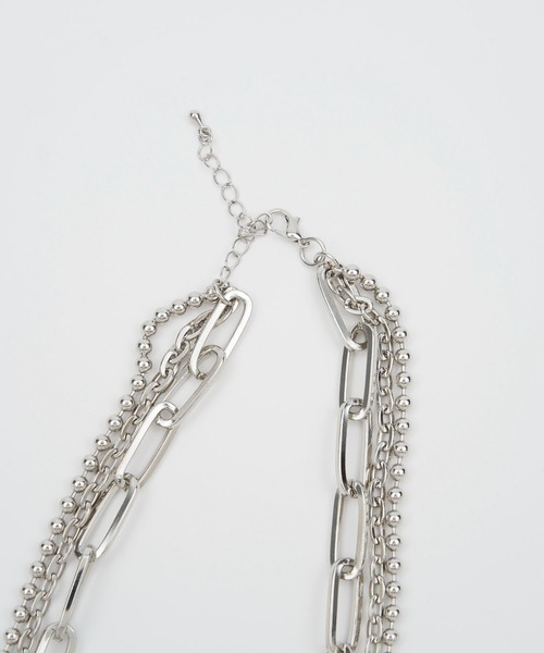 SOEMIN(ソミン)の「Triple-strand short chain necklace/3連ネックレス(ネックレス・レディース・シルバー・FREE)」の3枚目の写真