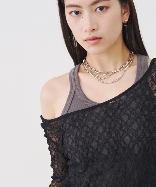 SOEMIN(ソミン)の「Triple-strand short chain necklace/3連ネックレス(ネックレス・レディース・シルバー・FREE)」の5枚目の写真
