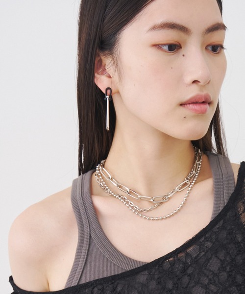SOEMIN(ソミン)の「Triple-strand short chain necklace/3連ネックレス(ネックレス・レディース・シルバー・FREE)」の7枚目の写真