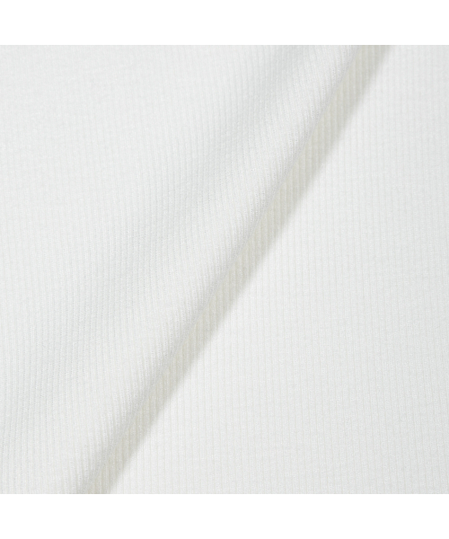 MOAA（モア）の「Slant Button Rib Tee (White)（Tシャツ/カットソー・レディース・その他・FREE）」の4枚目の写真