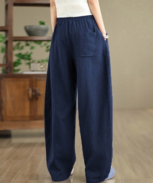 ONEP STAR(ワンピスター)の「ワイドシルエットパンツ(その他パンツ・レディース・オレンジ/ベージュ/ネイビー・MEDIUM/LARGE/X-LARGE)」の7枚目の写真