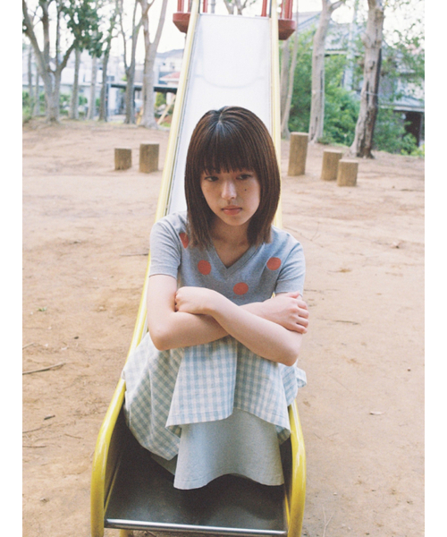 PEEVES PEEVES(フィブス フィブス)の「PVS Dot V-Neck Tee / M. Grey(Tシャツ/カットソー・レディース・その他・OS)」の4枚目の写真