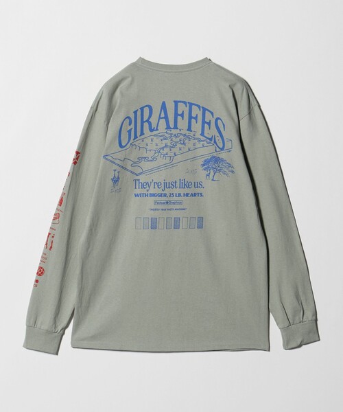 Steven Alan(スティーブンアラン)の「<Factual Graphics> GIRAFFE LS/Tシャツ(Tシャツ/カットソー・メンズ・グレー系・L/XL)」の2枚目の写真