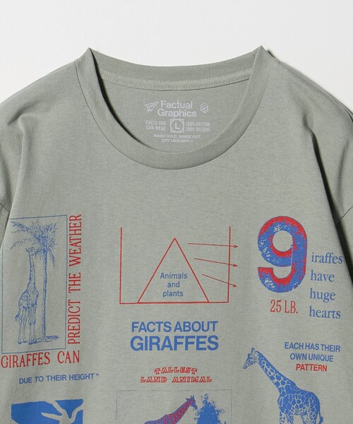 Steven Alan(スティーブンアラン)の「<Factual Graphics> GIRAFFE LS/Tシャツ(Tシャツ/カットソー・メンズ・グレー系・L/XL)」の3枚目の写真