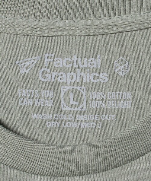 Steven Alan(スティーブンアラン)の「<Factual Graphics> GIRAFFE LS/Tシャツ(Tシャツ/カットソー・メンズ・グレー系・L/XL)」の9枚目の写真