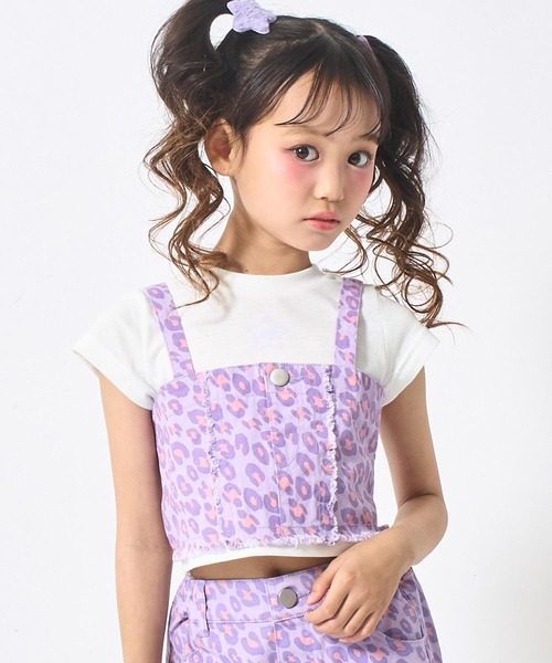 お子様アンサンブル フリンジビスチェ × Tシャツ セット【セットアップ対応